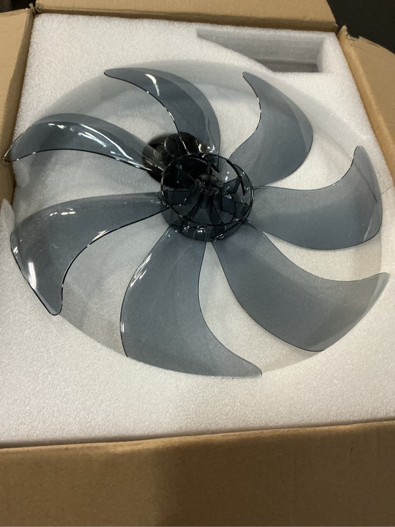 Condition photo showing Good Condition for ceiling fan with lights, 20'' low profile ceiling fans, 3000-6500k dimmable fandelier led fan light, black modern flush mount ceiling fan, 6 speeds reversible dc motor noiseless for bedroom, kids room