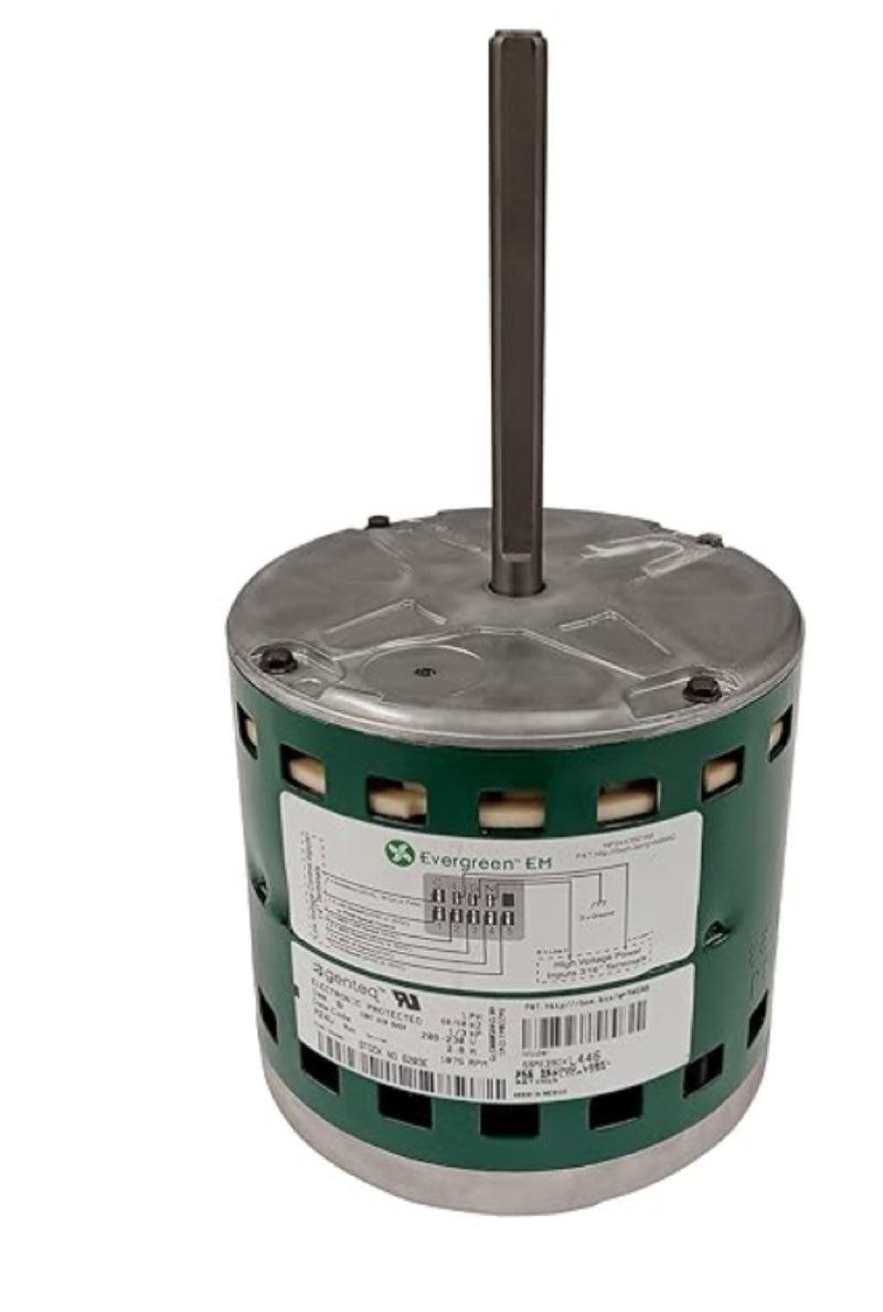 Evergreen EM Genteq 6203X | 1/3 HP 115/230 Volt ECM Replacement Furnace Blower Motor