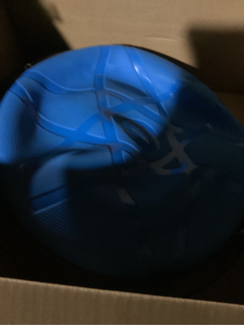 Condition photo showing As Is for VEVOR Half Exercise Ball Trainer, 23/26 inch Balance Ball Trainer, 1500lbs Capacity Stability Ball, Yoga Ball with Resistance Bands & Foot Pump, Strength Fitness Ball for Home Gym Full Body Workout 23" Particle Blue