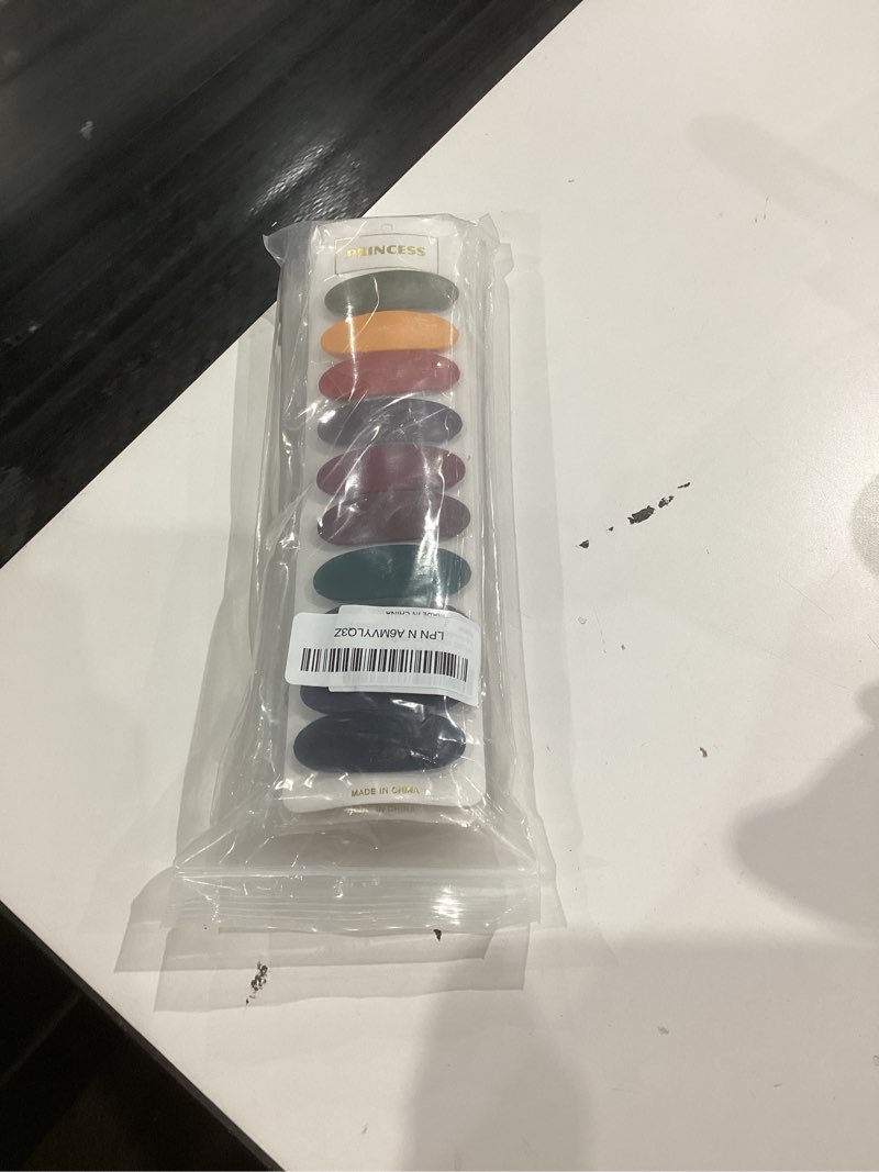 Condition photo showing New/Like New for 60pcs 2 Inch Matte Snap Hair Clip Barrettes for Girls Women, Small Cute No Slip Colorful Hair Accessories for Student Toddler Teens Fine Thick Thin Hair (Drop Oval Rectangle)