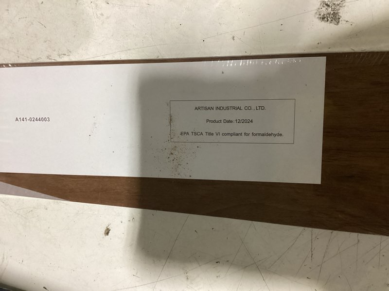 Condition photo showing Good Condition for nuobesty single ceiling fan blade replacement 21 inch plastic fan leaf with wood grain texture, waterproof parts for indoor outdoor home, fits standard arms brown 1 pc