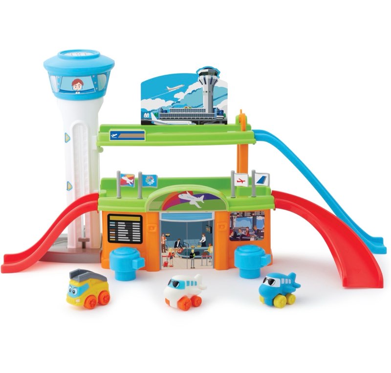 Kidoozie Slide 'n Soar Airport Playset Ages 12 Months + Toddler Preschool Toy