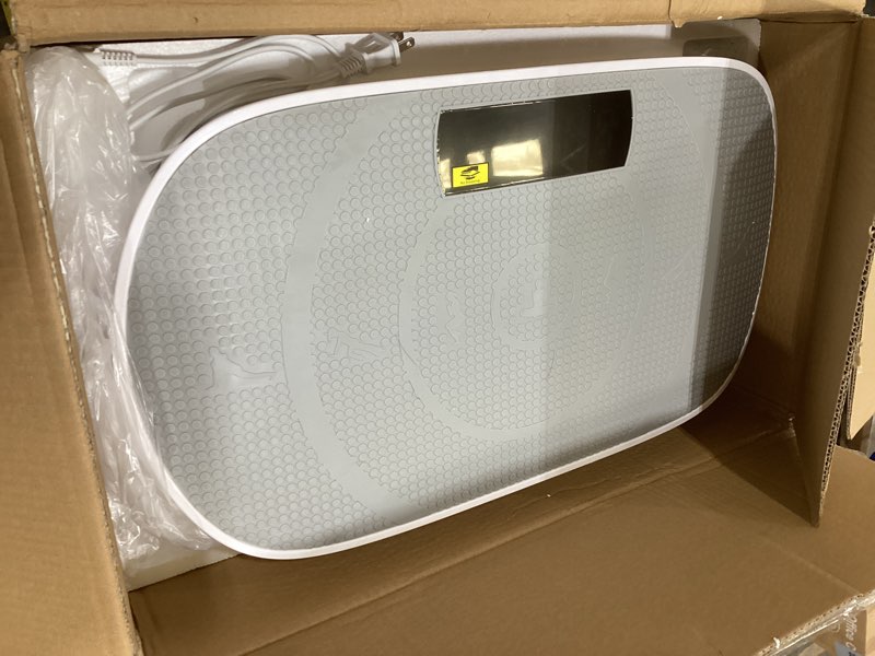 Condition photo showing Good Condition for merach vibration plate exercise machine, vibration plate 440 lbs capacity, bluetooth and silicone pedal, stimulate deep fat, vibration plate for lymphatic drainage, vibrating for weight loss white