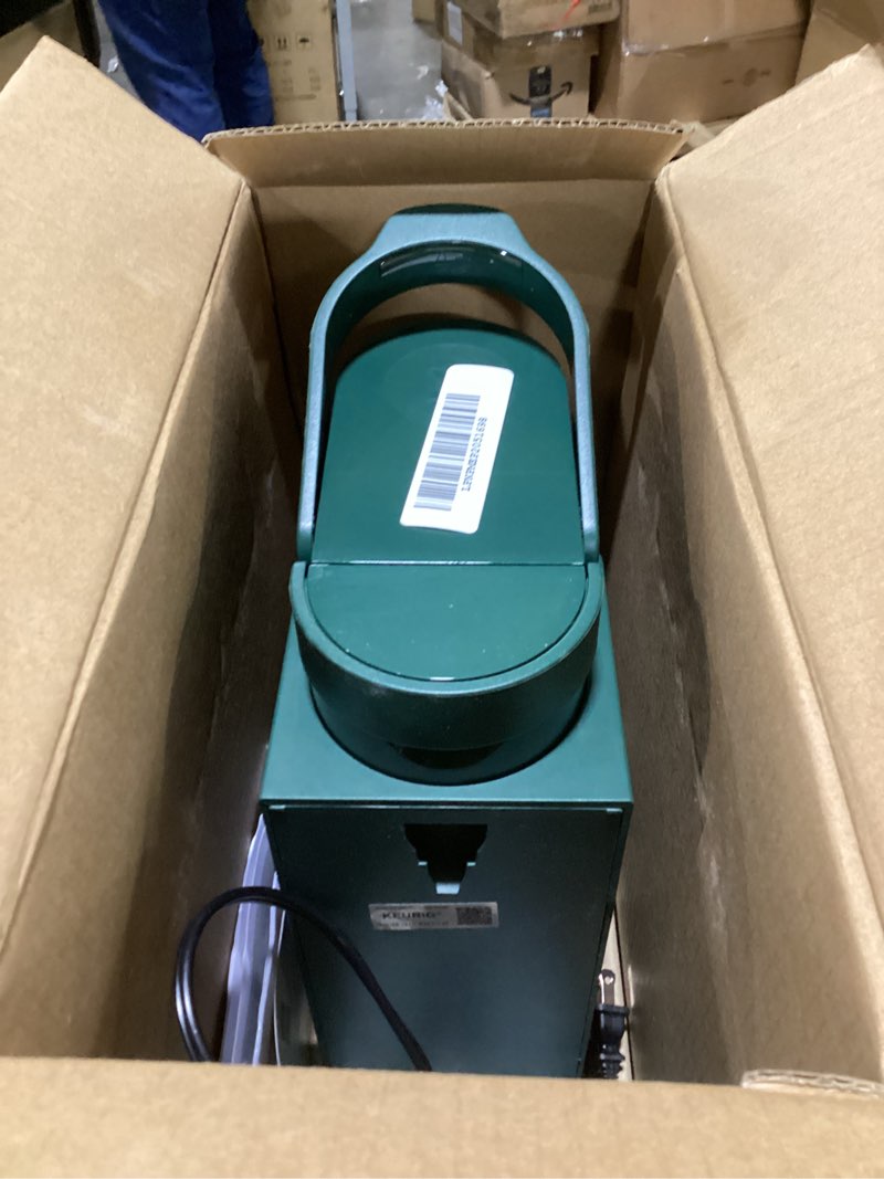 Condition photo showing As Is for Keurig K-Express Single Serve Coffee Maker – Strong Brew Option, 42oz Reservoir, Sleek Design for Holiday Hosting & Gifting, Evergreen