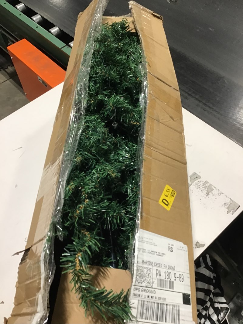 Condition photo showing As Is for Sunnyglade 7.5 FT Premium Artificial Christmas Tree 1400 Tips Easy to Assemble with Christmas Tree Stand (7.5ft) Green 7ft 6in