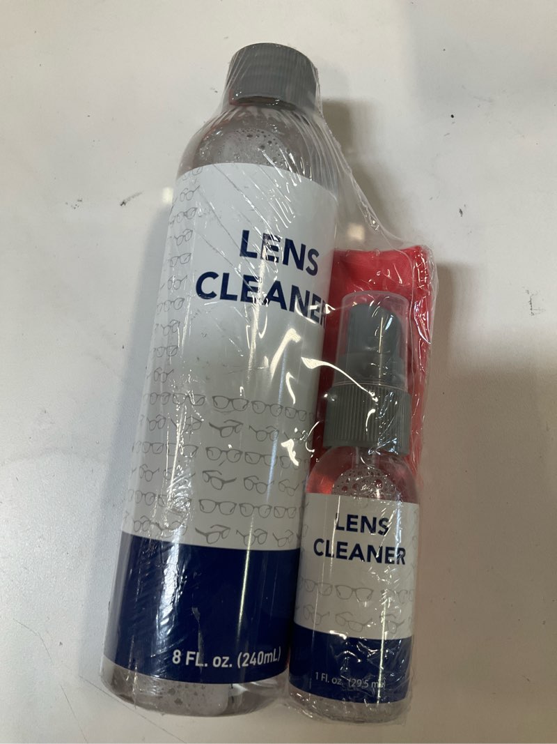 Streak Free Lens Cleaner, Refill + Spray Bottle