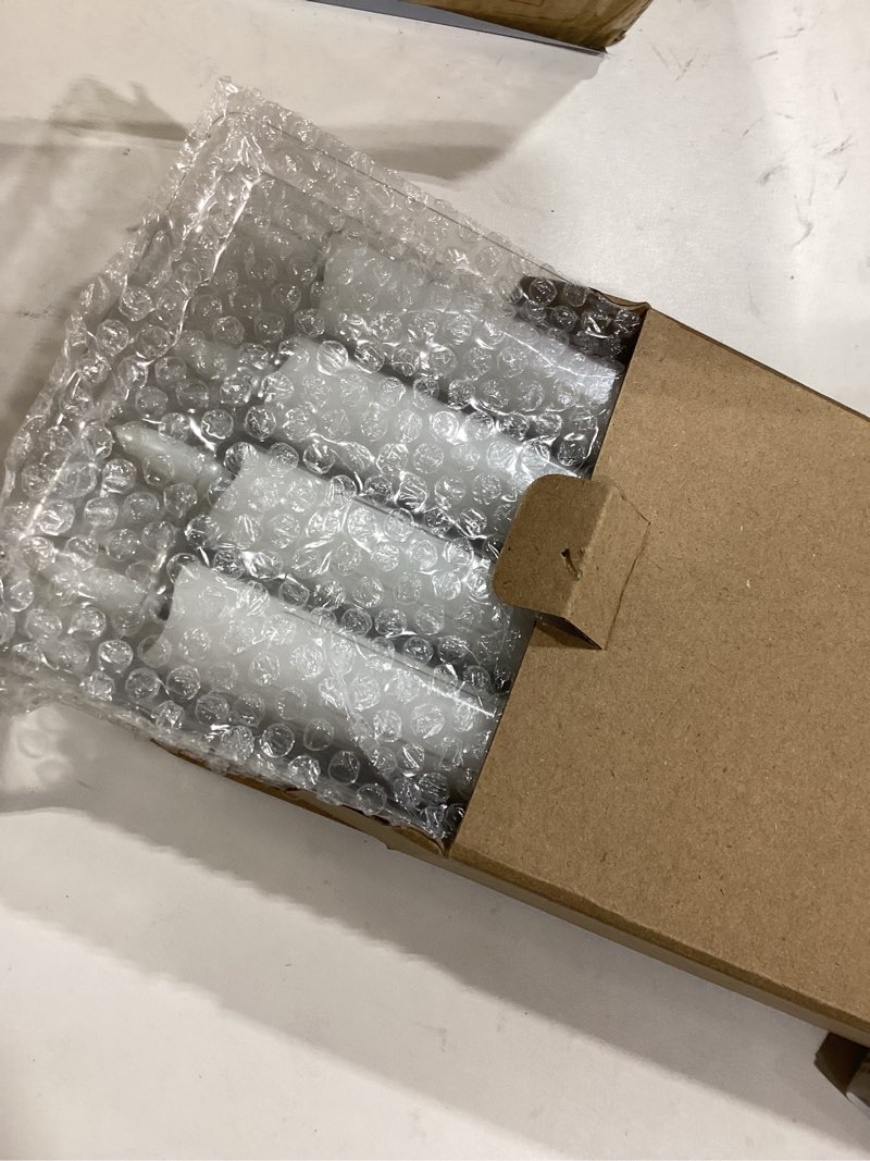 Condition photo showing Good Condition for GenSwin Flameless Flickering Taper Candles with 2 Remote Controls and Timer, Real Wax 3D Wick Light Window Candles Battery Operated Pack of 8, Christmas Home Wedding Decor(White, 0.78 X 9.64 Inch)