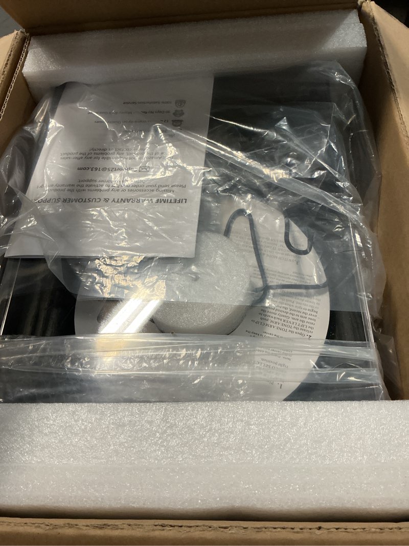 Condition photo showing Good Condition for Bluetooth Vinyl Record Player with CD & Internet Radio, USB Recording, 3-Speed Belt-Drive Vintage Turntable with AUX/RCA, Tone Control & Remote Control, Retro Black Audio System for Home & Gift Use Black & Silver