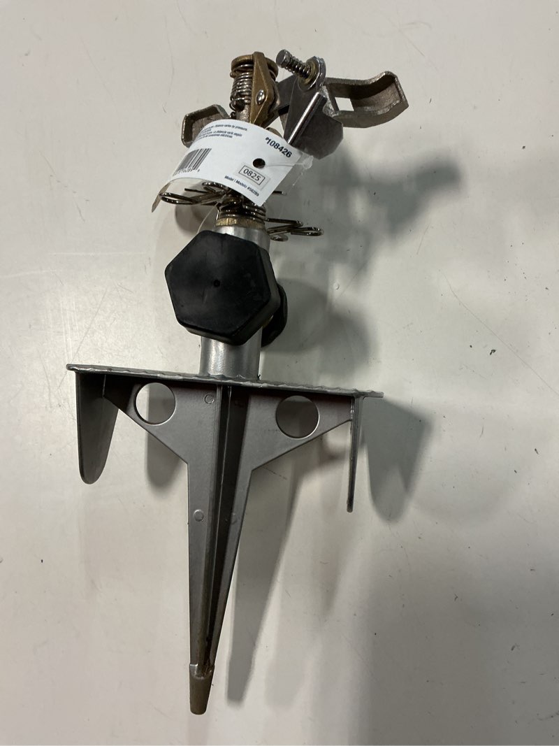 Condition photo showing As Is for orbit 6200-sq ft impulse spike lawn sprinkler