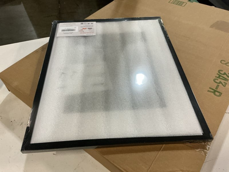 Condition photo showing Good Condition for upsimples 16x20 picture frame, display pictures 11x14 with mat or 16 x 20 without, wall hanging poster frame, black, 1 pack black 16x20