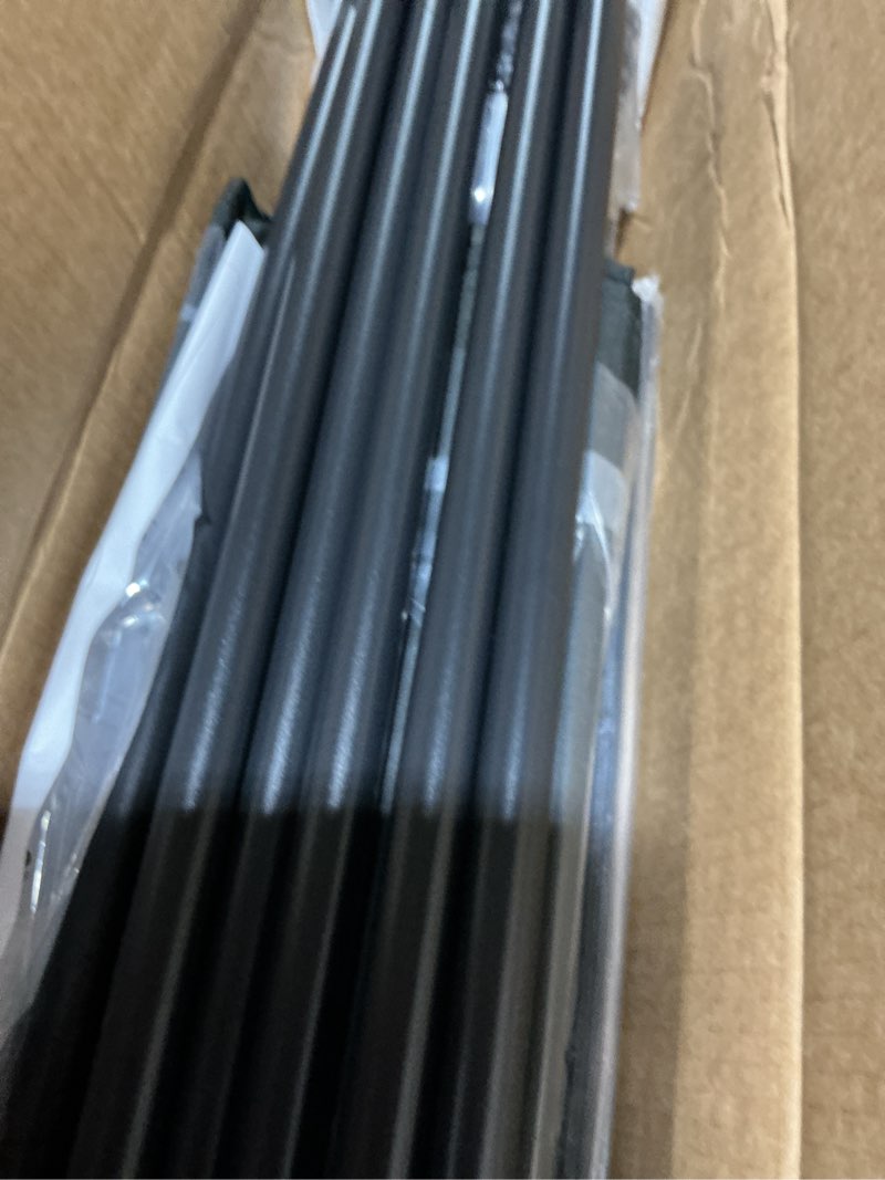 Condition photo showing Good Condition for Room Divider 6FT Folding Privacy Screens with Lockable Wheels, 4 Panel Room Partition for Room Separator, 88" W Freestanding Portable Fabric Wall Dividers for Home Dorm Studio Office, Black