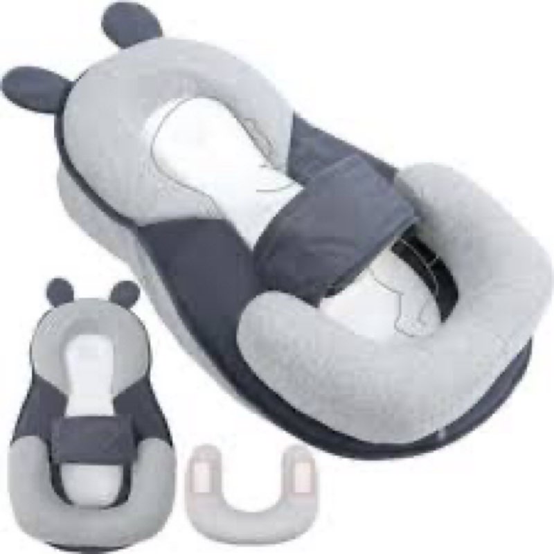 rootling baby feeding pillow, anti overflow feeding pillow for reducing spit-up, safety nursing pillow, baby lounger reflux wedge breastfeeding, removable top and bottom