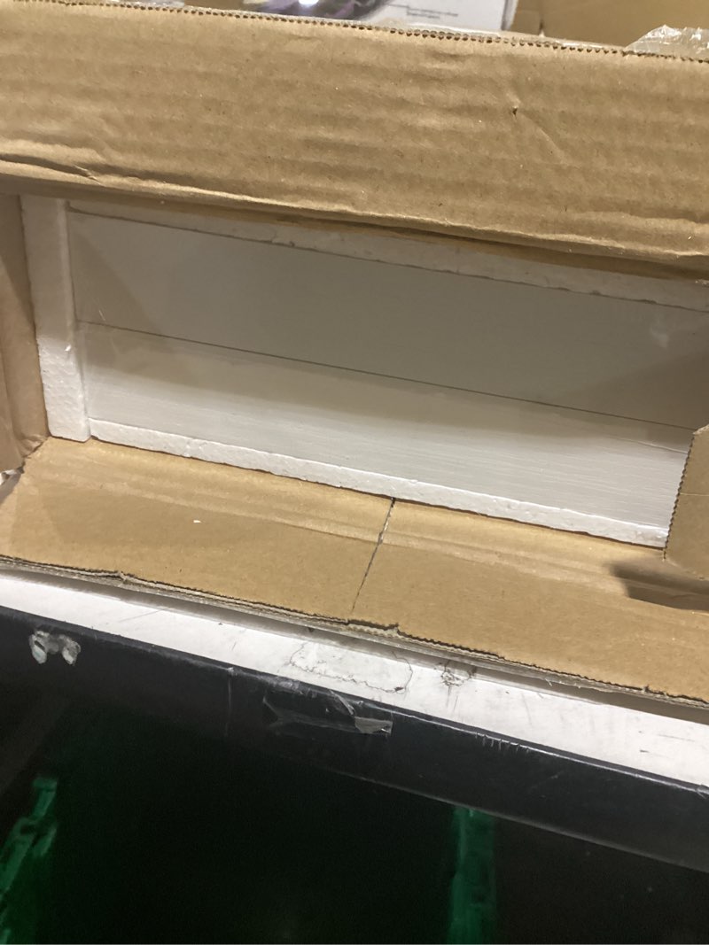 Condition photo showing New/Like New for qeeig floating shelves for wall 23.6" long - wall mounted shelf bathroom kitchen living room bedroom farmhouse home decor display bookshelf large 23.6 x 9.3 inch set of 2, white (008-60w) 23.6" b. white