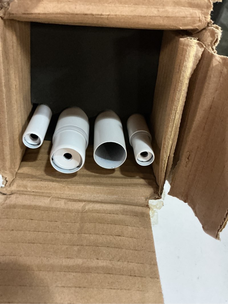 Condition photo showing New/Like New for Double Curtain Rods 72 to 144 Inches with Solid Aluminum Alloy Brackets, 1 Inch Adjustable Drapery Rod, Heavy Duty Dual Curtains Rod for Window, Sliding Door, Bedroom Decoration, Matte White Matte White 72"-144"