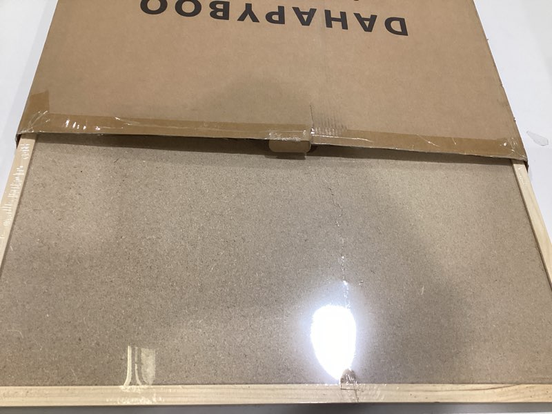 Condition photo showing As Is for cork board bulletin board,36x24 cork board for office with pin oak wood boards,message board or vision board decoration. oak 24x36