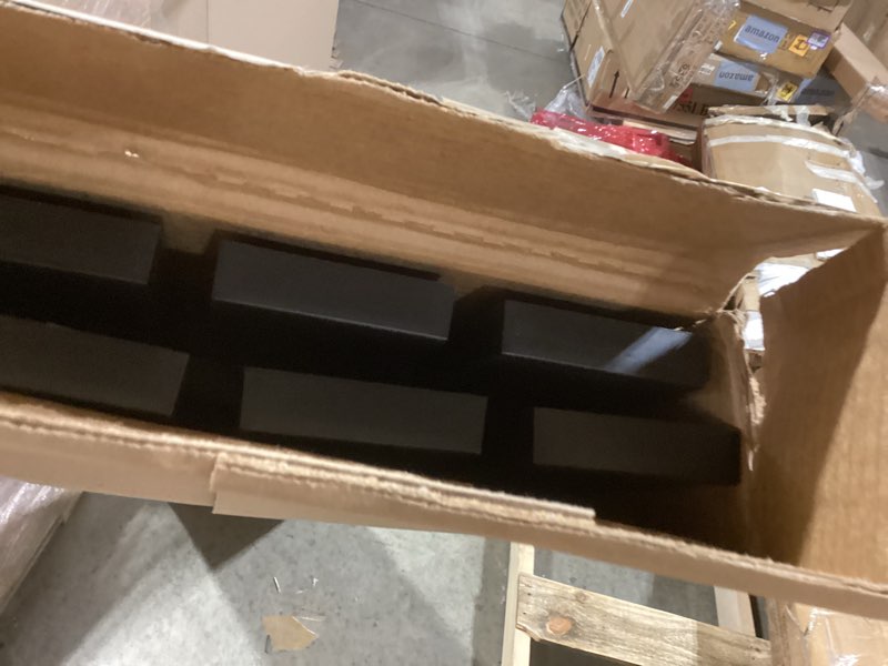 Condition photo showing Good Condition for Ekena Millwork Lifetime Vinyl LS3S12X06300BL Standard Three Board Spaced, Board-n-Batten Vinyl Shutters, w/Installation Shutter-Lok's & Matching Screws (Per Pair), 12"W x 63"H, Black 002 - Black 63-in. H