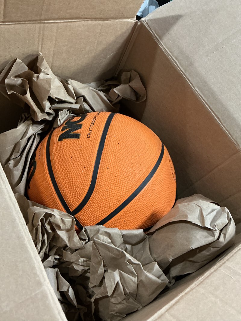 Condition photo showing As Is for wilson ncaa outdoor game basketballs - orange, size 6 and size 7 size 7 - 29.5"
