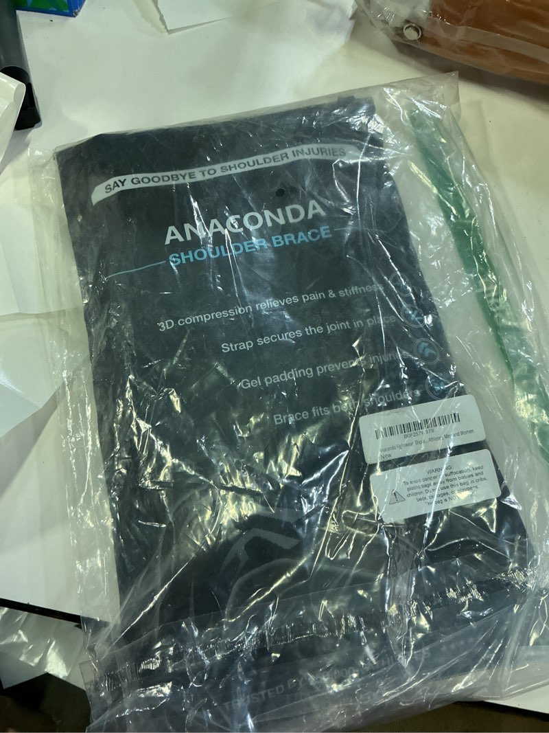 Condition photo showing New/Like New for anaconda fightwear shoulder brace (x-large) -rotator cuff compression support with gel pad for shock absorption & joint health-adjustable fit for left/right shoulder -ideal for athletes, men and women x-large 1