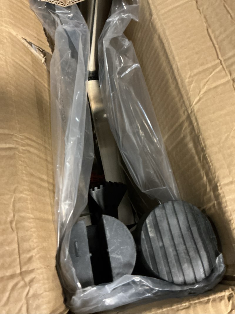 Condition photo showing Good Condition for dezex telescoping ladders 16.5ft a frame stainless steel folding extension ladder, with anti-slip balance bar & movable wheel, multi position collapsible ladder for outdoor indoor, 330lbs max capacity a frame(stainless steel) 16.5 ft
