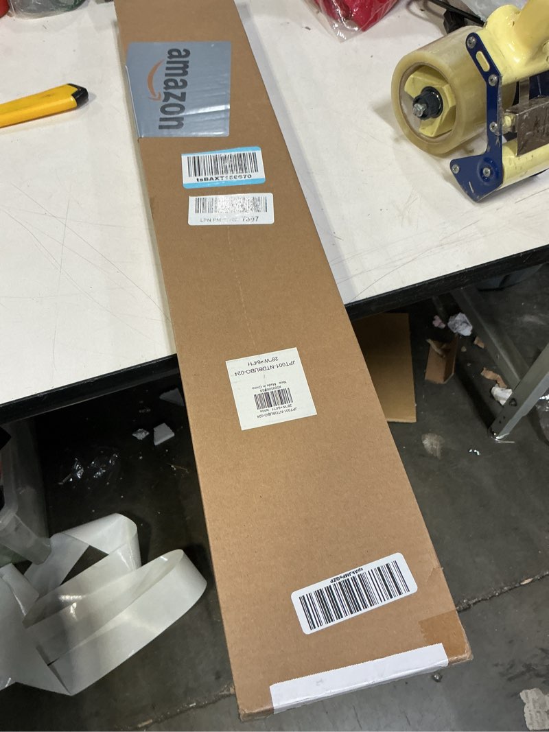 Condition photo showing New/Like New for LazBlinds No Tools No Drill Cordless Cellular Shades, Top Down Bottom Up (TDBU) Honeycomb Shades for Home, Blackout Light Blocking Thermal Insulation Blinds for Windows, 28" W x 64" H, White Blackout - White 28" W x 64" H