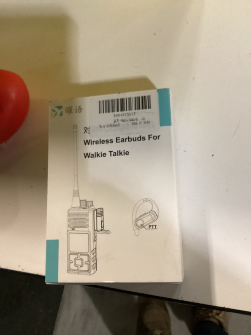 Condition photo showing New/Like New for Walkie Talkie Wireless Earpiece with PTT Mic Speaker, Hands-Free Headset with Noise Cancelling Mic, Compatible with BaoFeng uv-k5 Kenwood Btech Radios & More(Not Compatible with Motorola/Midland)
