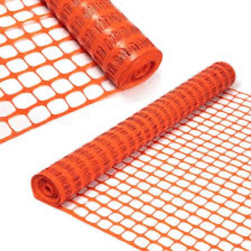 DOEWORKS Safety Fence, 4 x 100 FT Orange Plastic Mesh Fence Roll Barrier Netting for Construction an