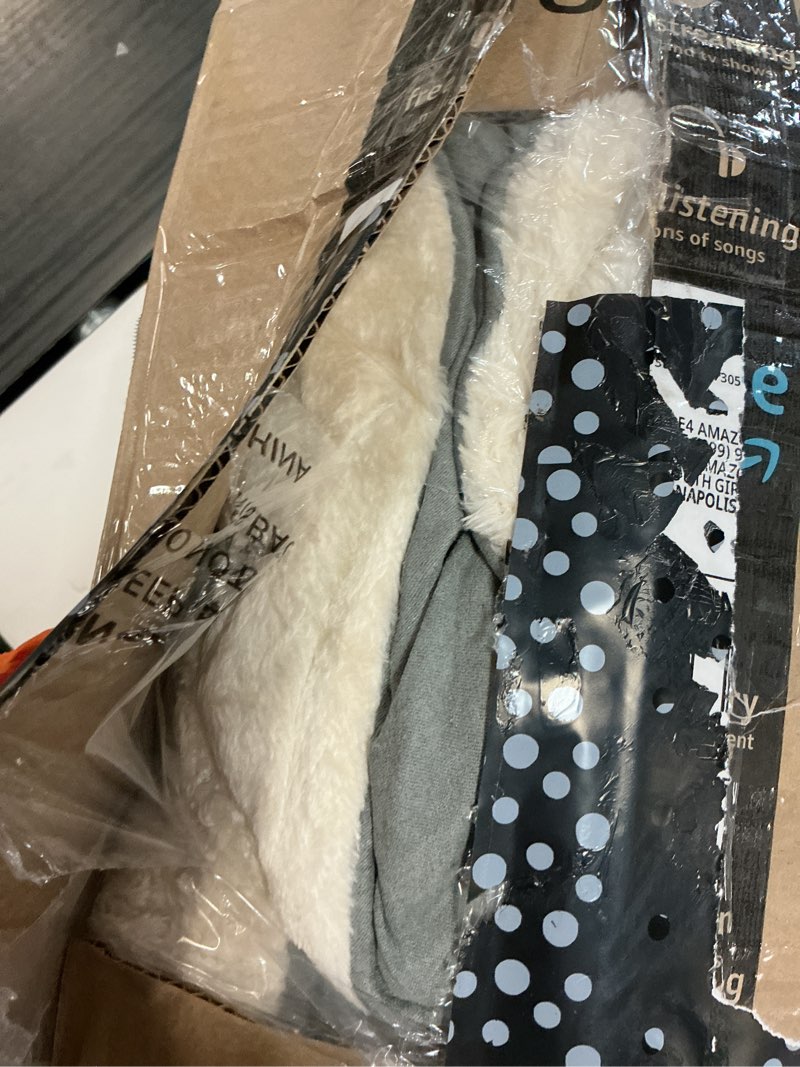 Condition photo showing Good Condition for love's cabin round donut cat and dog cushion bed, 25in pet bed for small or medium dogs, anti-slip & water-resistant bottom, soft durable fabric pet beds, washable calming cat & dog bed grey grey 25.0"l x 25.0"w x 7.0"th