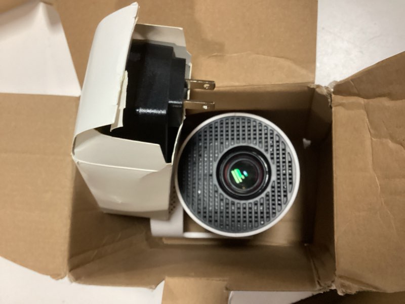 Condition photo showing Good Condition for mini projector with wifi and bluetooth, support 4k 1080p 170 ansi auto keystone correction, 210° rotatable portable projector, 25"-110" screen video projector for smartphone/laptop hy300ultra