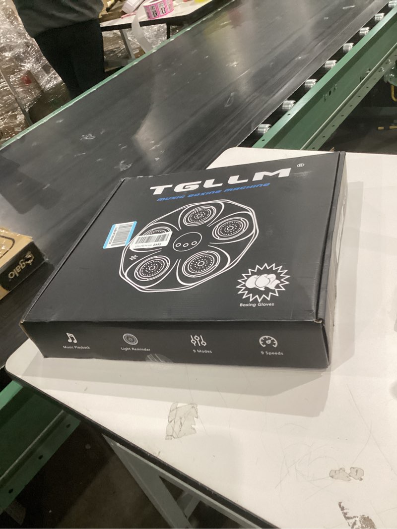 Condition photo showing New/Like New for Music Boxing Machine, Interactive Punching Trainer with Boxing Gloves, Large Size Wall Mounted Electronic Boxing Target for Adult Kids, 9 Modes & 9 Speeds