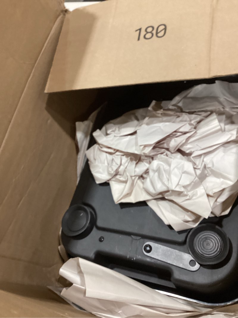 Condition photo showing As Is for Bigzzia Vibration Plate Exercise Machine for Weight Loss – 100-Speed Platform with Remote & Resistance Bands, 450 lbs Capacity – Quiet Full Body Workout for Lymphatic Drainage at Home Black