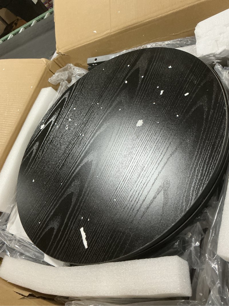 yatiney round bar table set of 4, counter height pub table, bar height cocktail table, versatile use