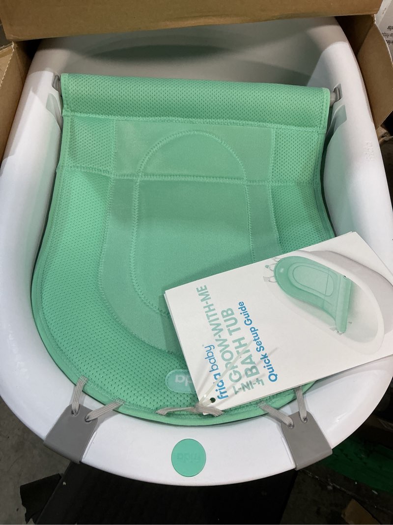 Condition photo showing Good Condition for frida baby 4-in-1 grow-with-me baby bathtub, baby tub for newborns to toddler with removable bath seat & backrest for bath support in tub bath tub