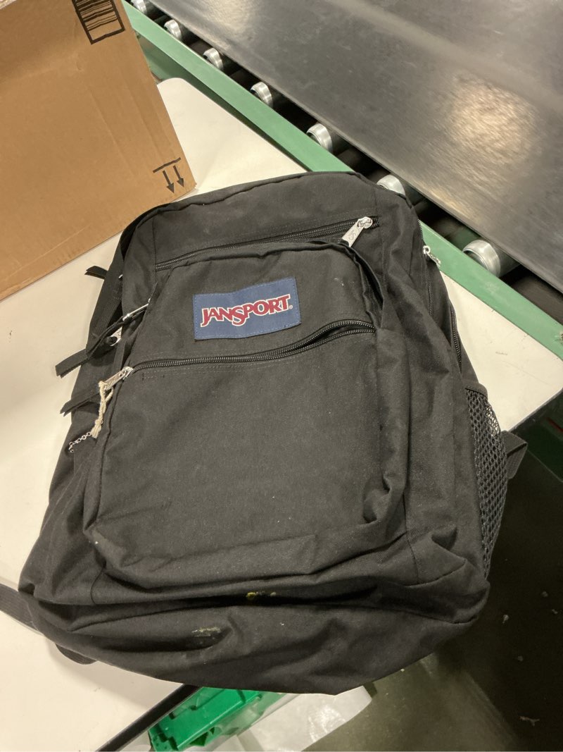 Condition photo showing As Is for JANSPORT Big Student Backpack, Black, One Size, Big Student