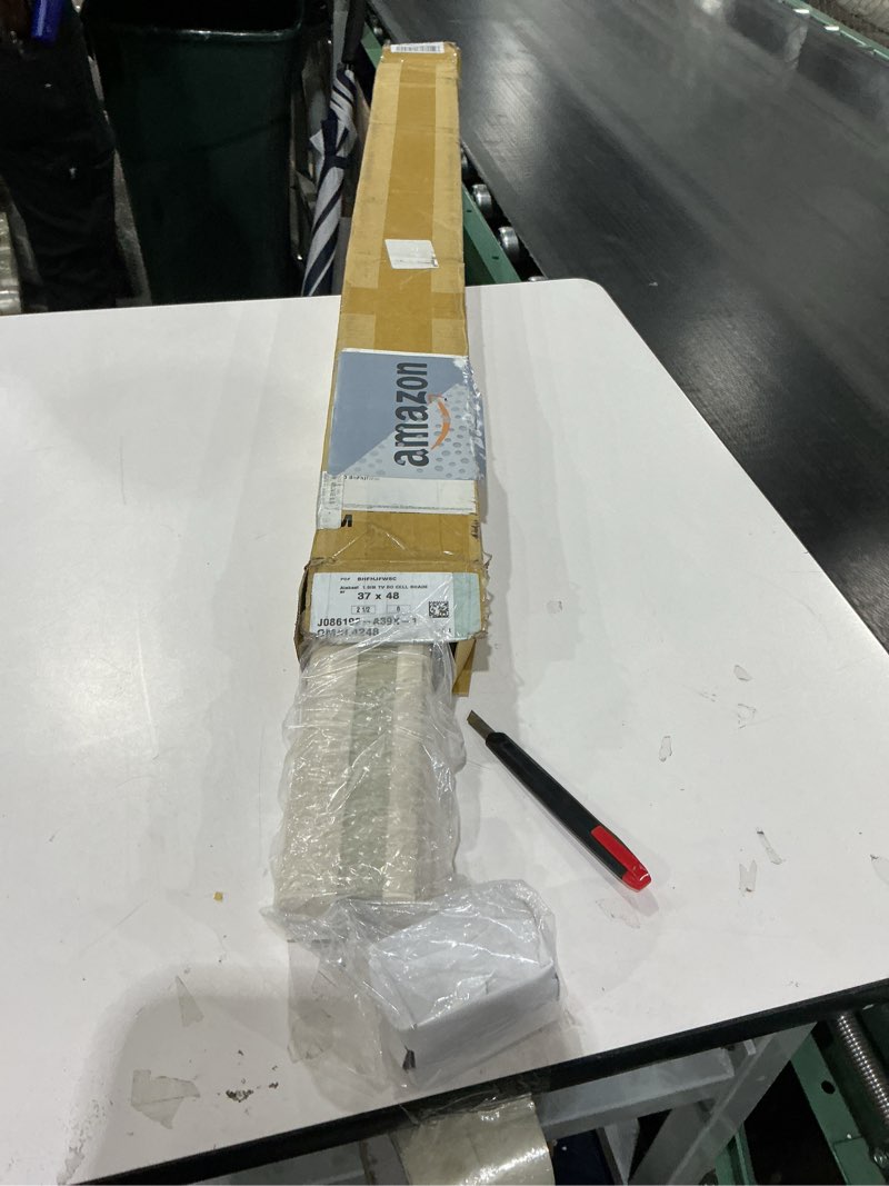 Condition photo showing New/Like New for DEZ FURNISHINGS Cordless 1.5" Blackout Cellular Shade, 37"W x 48"H, Tan