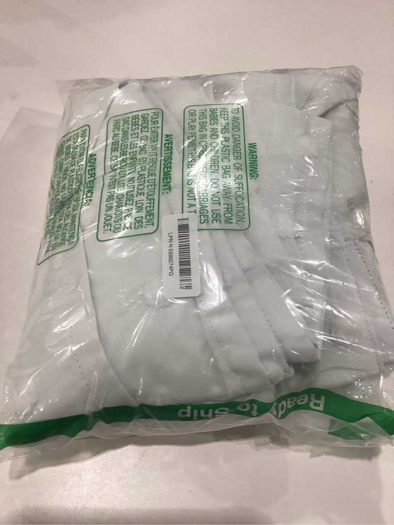 Condition photo showing Good Condition for mysky home 100% white blackout curtains for living room bedroom 84 inches long total light blocking drapes for girls room thermal insulated curtains with pom pom sheer grommet set of 2, 52w x 84l