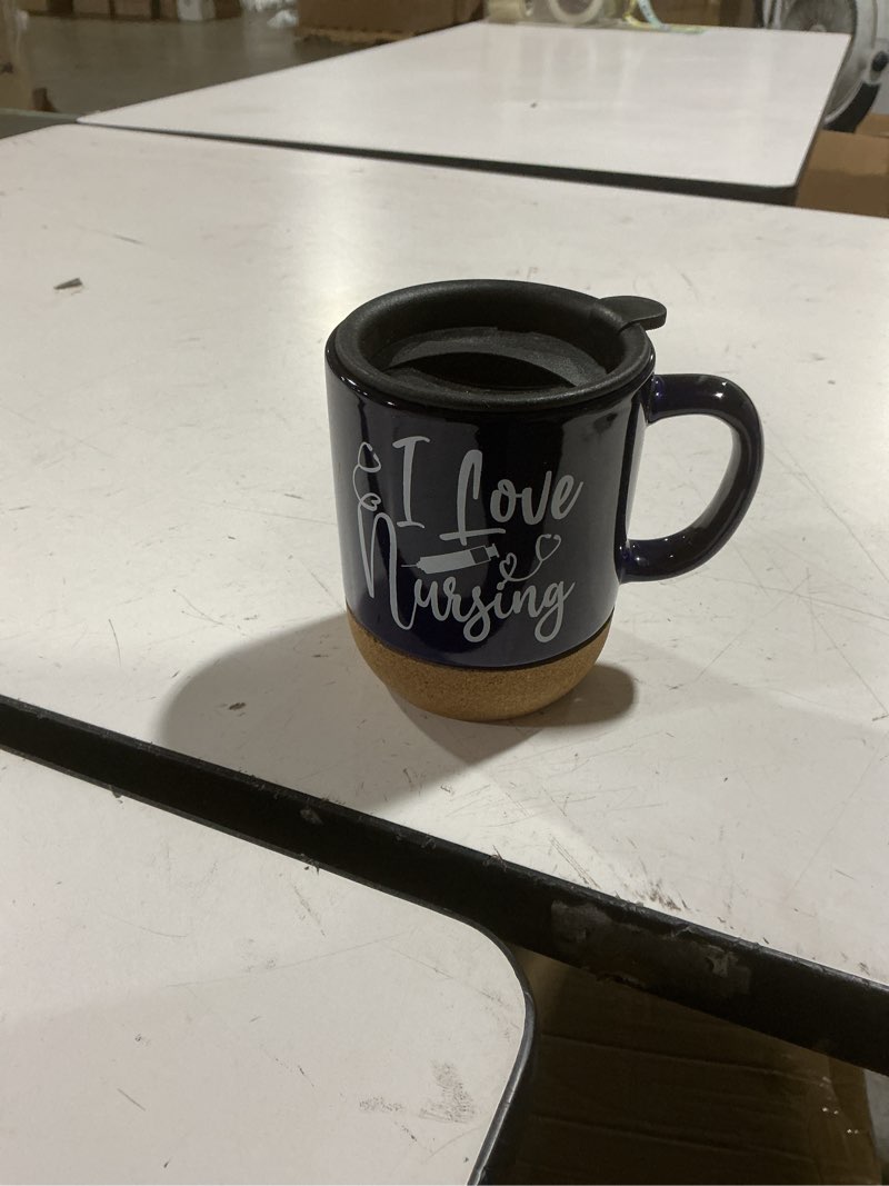Condition photo showing Good Condition for teenyyou 10 pcs cna week gifts bulk nurse appreciation gifts for women 12 oz coffee mugs inspirational ceramic cup with lid and cork base for medical assistant doctor(vibrant color,modern style) vibrant color modern