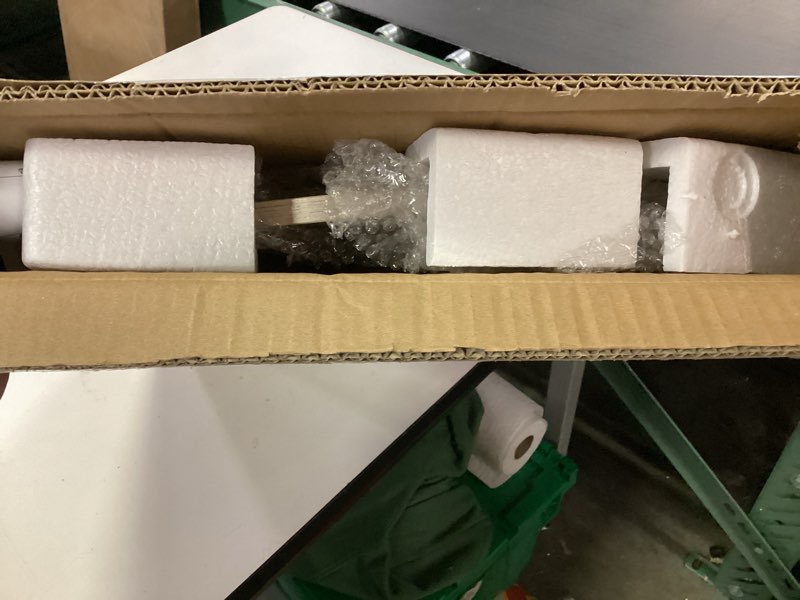 Condition photo showing New/Like New for AWASEN Round Side Table, Modern Small End Table for Living Room, Wood Accent Drink Table for Small Space with Solid Wood Legs, Easy Assembly, Rustic White Oak