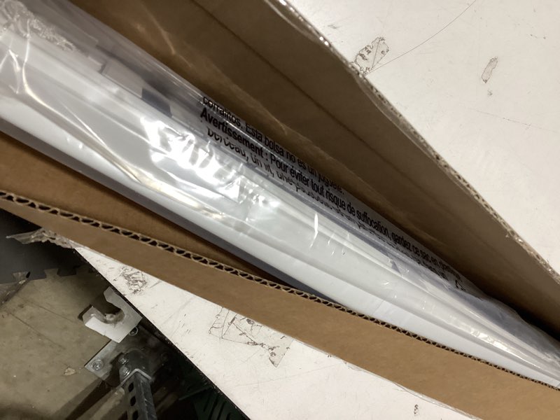 Condition photo showing Good Condition for lazblinds no tools no drill 1" vinyl mini blinds, cordless blinds for windows, light filtering horizontal window blinds & shades, 24" w x 72" h, white cordless-white 24" w x 72" h