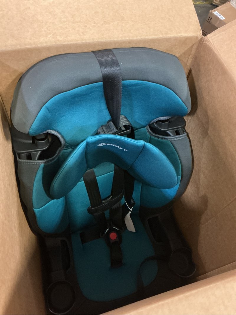 Condition photo showing Good Condition for safety 1st grand 2-in-1 booster car seat, converts from high back to belt-positioning booster, high back seat for kids 40-65, and belt-positioning 40-100 pounds, capri teal capri teal 2