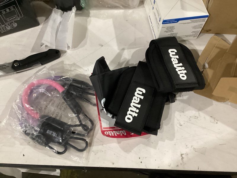 Condition photo showing Good Condition for walito ankle resistance bands with cuffs, exercise bands for legs and butt, booty workout equipment for kickbacks and hip fitness training black