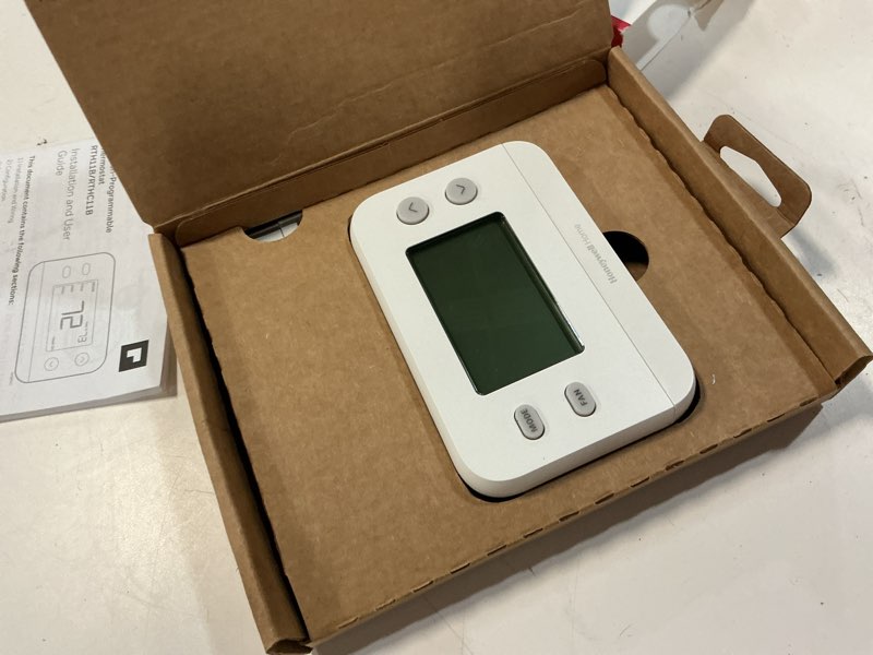 Condition photo showing Good Condition for honeywell home x1n heating and cooling push button non-programmable thermostat