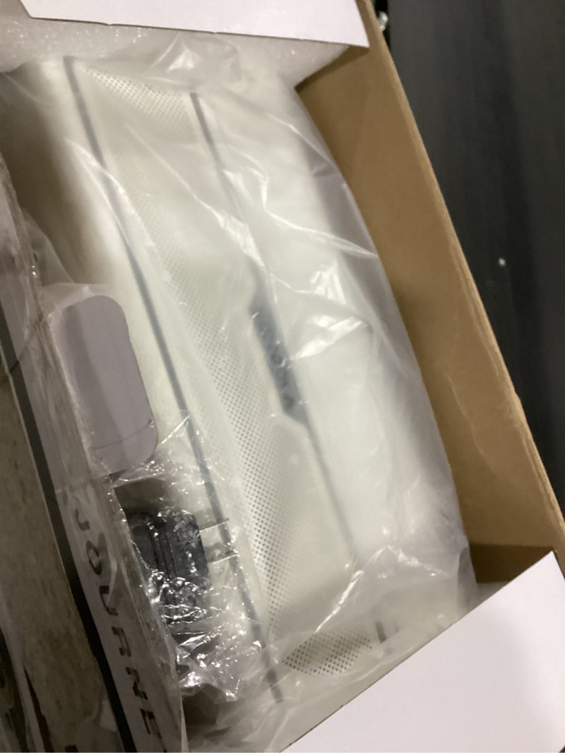 Condition photo showing As Is for Victrola Journey Glow – Illuminated Suitcase Record Player – 18 RGB Light Effects, Stereo Speakers with Enhanced Bass, Bluetooth Streaming, (White)