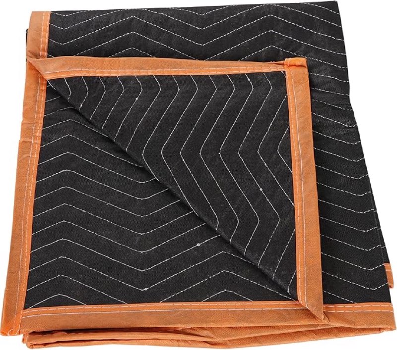ZENY Padded Moving Blankets Heavy Duty Packing Blankets Black, 72''x40'' Furniture Moving Pads for Shipping Packing Storage