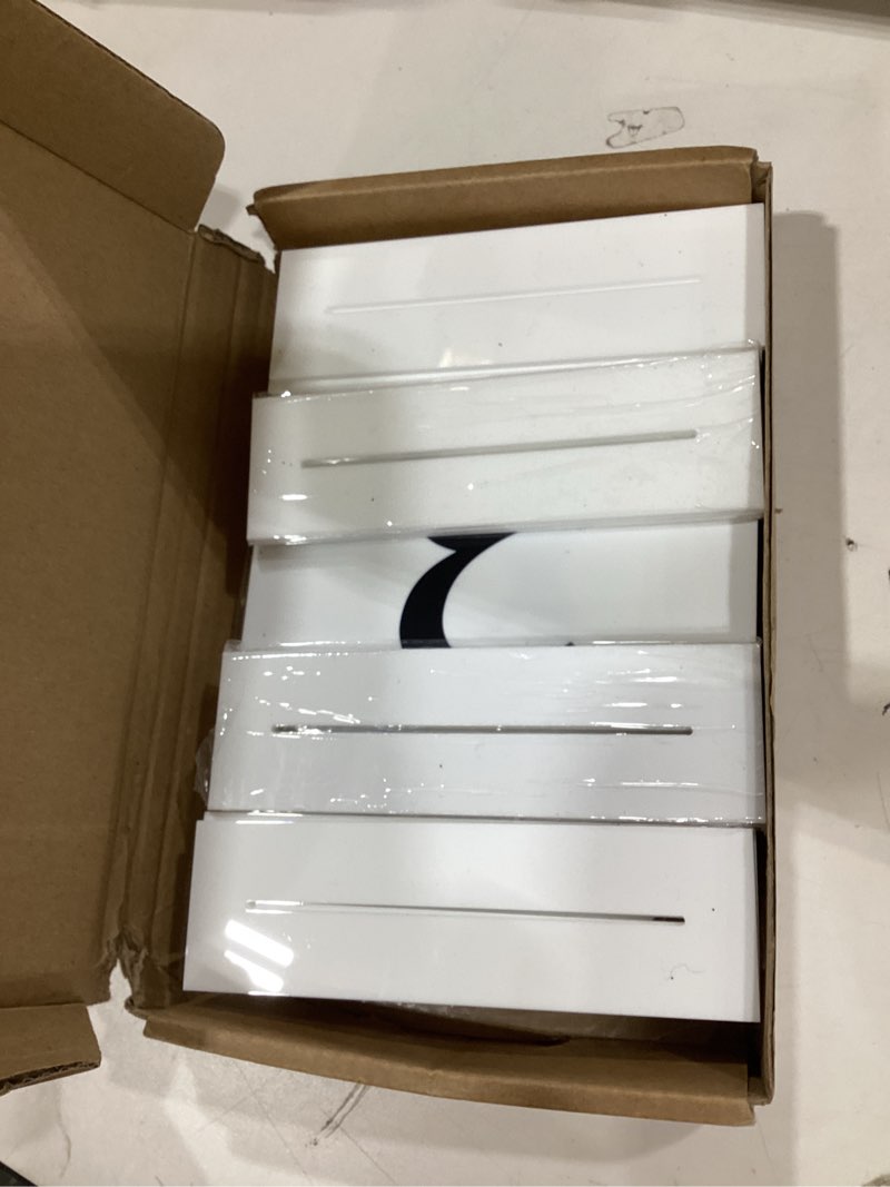 Condition photo showing New/Like New for joyit arch wedding table numbers 1-10 with stands – double-sided printed 5" x 7" acrylic signs with white background and black text, perfect for wedding receptions, parties, anniversaries, and events