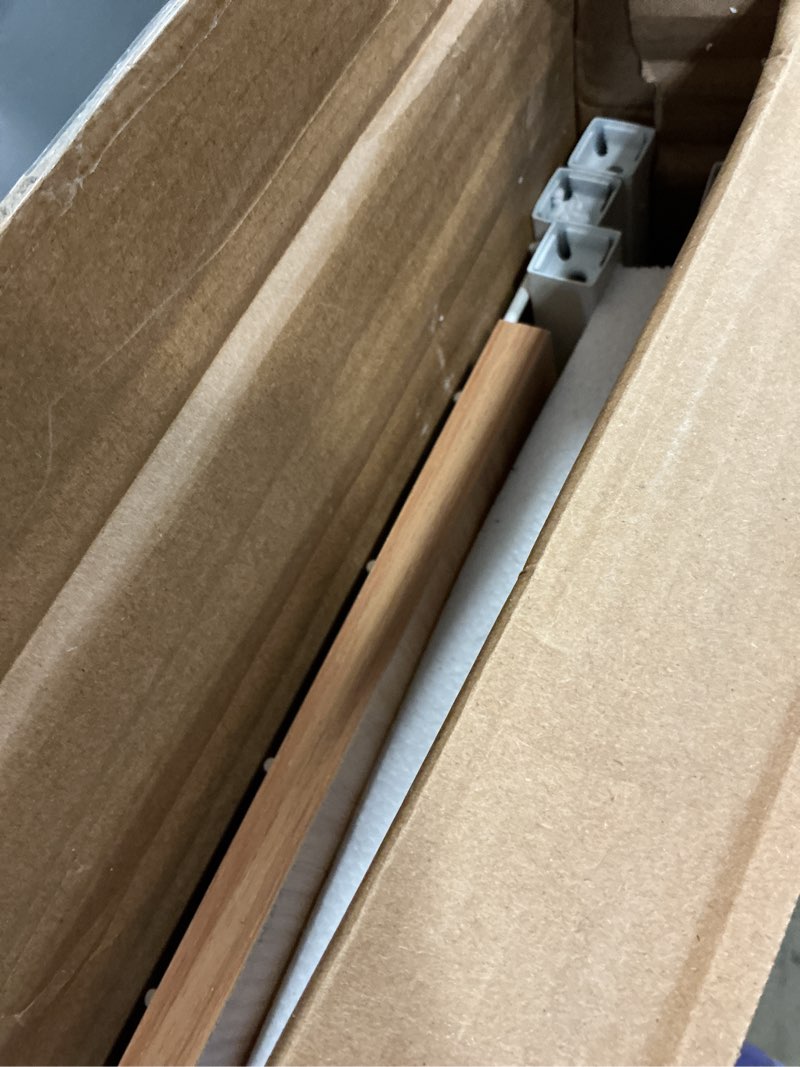 Condition photo showing Good Condition for IOTXY 2-Tier Desktop Hutch Bookshelf - Metal Desk Shelf Bookcase with Grid Panel, Countertop Storage Organizer Rack for Dorm or Office, White, 45.3" W 45.3"W White