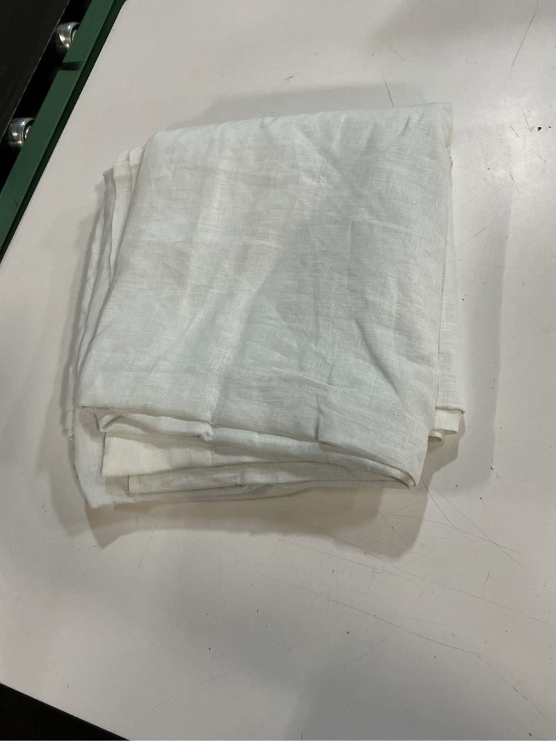 Condition photo showing Good Condition for ( 1 panel) quince european linen true blackout curtain - single panel 48x84 color ivory