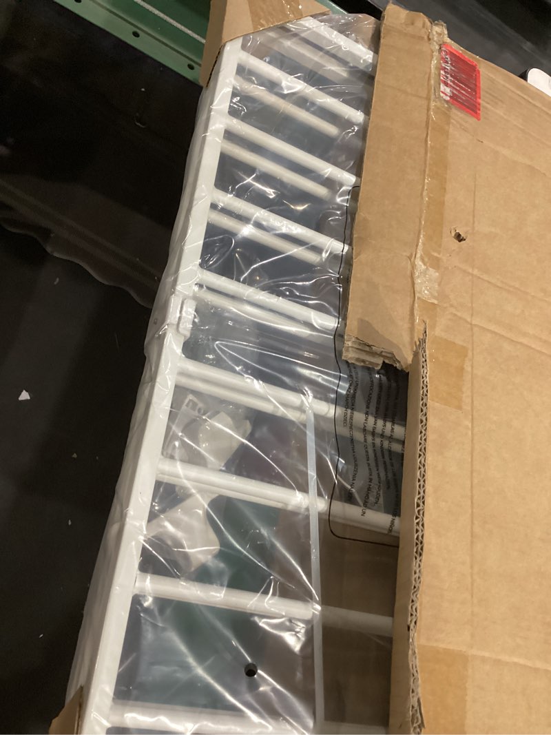 Condition photo showing Good Condition for babelio baby gate for stairs, kitchen & doorways, no bottom bar| easy installation| one-handed operation| auto-close| hardware mount (drill needed) safety dog gate (white - b17, 34" h, 29-49" w-wide) white - b17 34" h, 29-49" w-wide