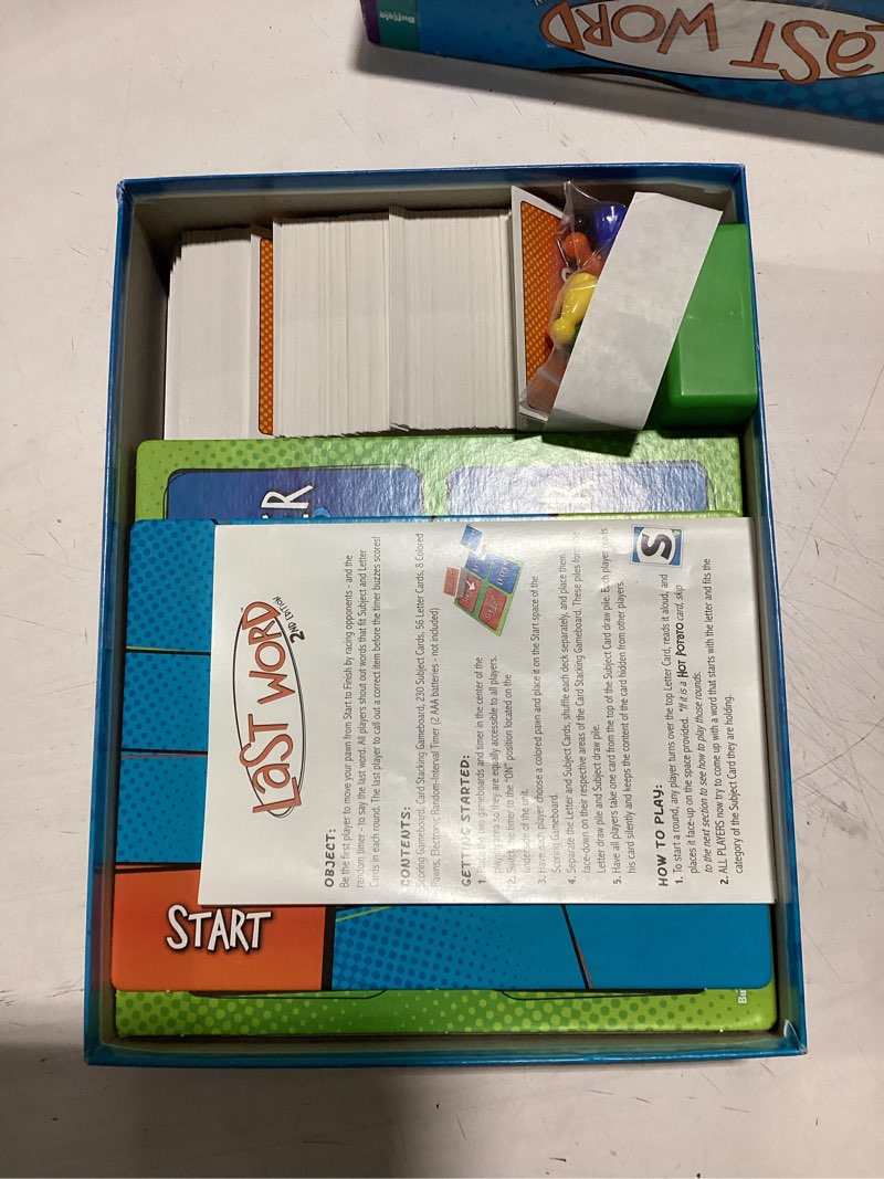 Condition photo showing Good Condition for buffalo games last word - the race to have the final say by buffalo games, white