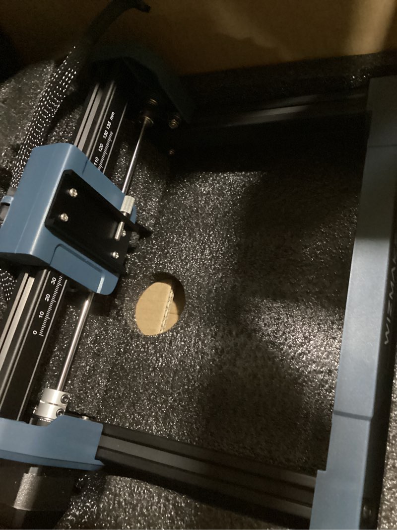Condition photo showing Good Condition for WIZMAKER Laser Engraver 3.5W, DIY Laser Engraver, 12000mm/min Engraving Speed, Class 4 Safety Rating, Supports WiFi/Hotspot/USB Connectivity, Suitable for Wood, Acrylic, and Glass Materials WAND MINI 3.5W