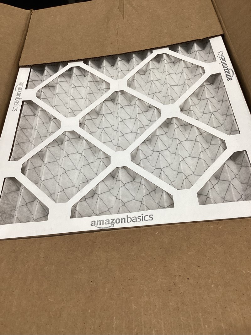 Condition photo showing Good Condition for amazon basics 14x20x1 air filter, merv 8 ac furnace filters, allergy control, electrostatic, removes dust pollen and lint, 6-pack (actual size: 13.75" x 19.75" x 0.75") 14x20x1 merv 8